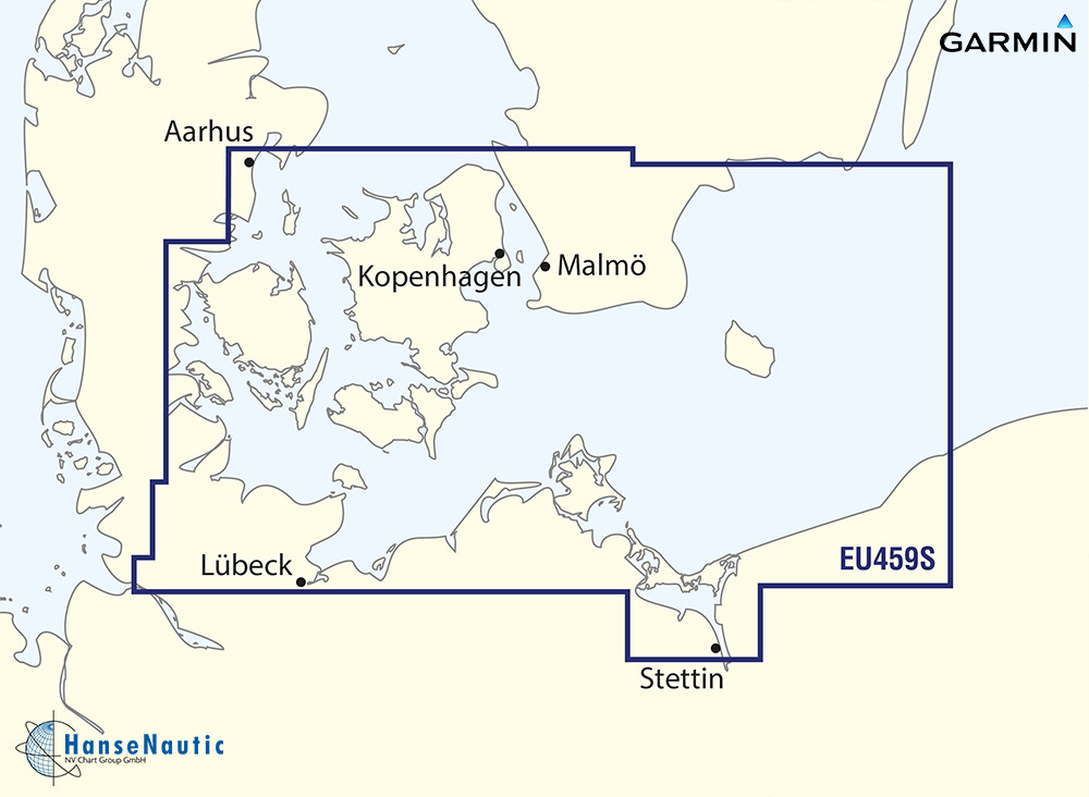 BlueChart Ostsee - Deutschland südl. Dänemark bis Bornholm (Arhus-Kiel-Koszalin) g3 Vision VEU459S