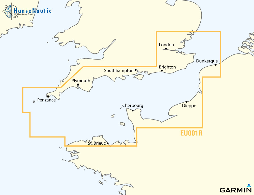 BlueChart Englischer Kanal Nord-Frankreich u. Süd-England g3 XEU001R