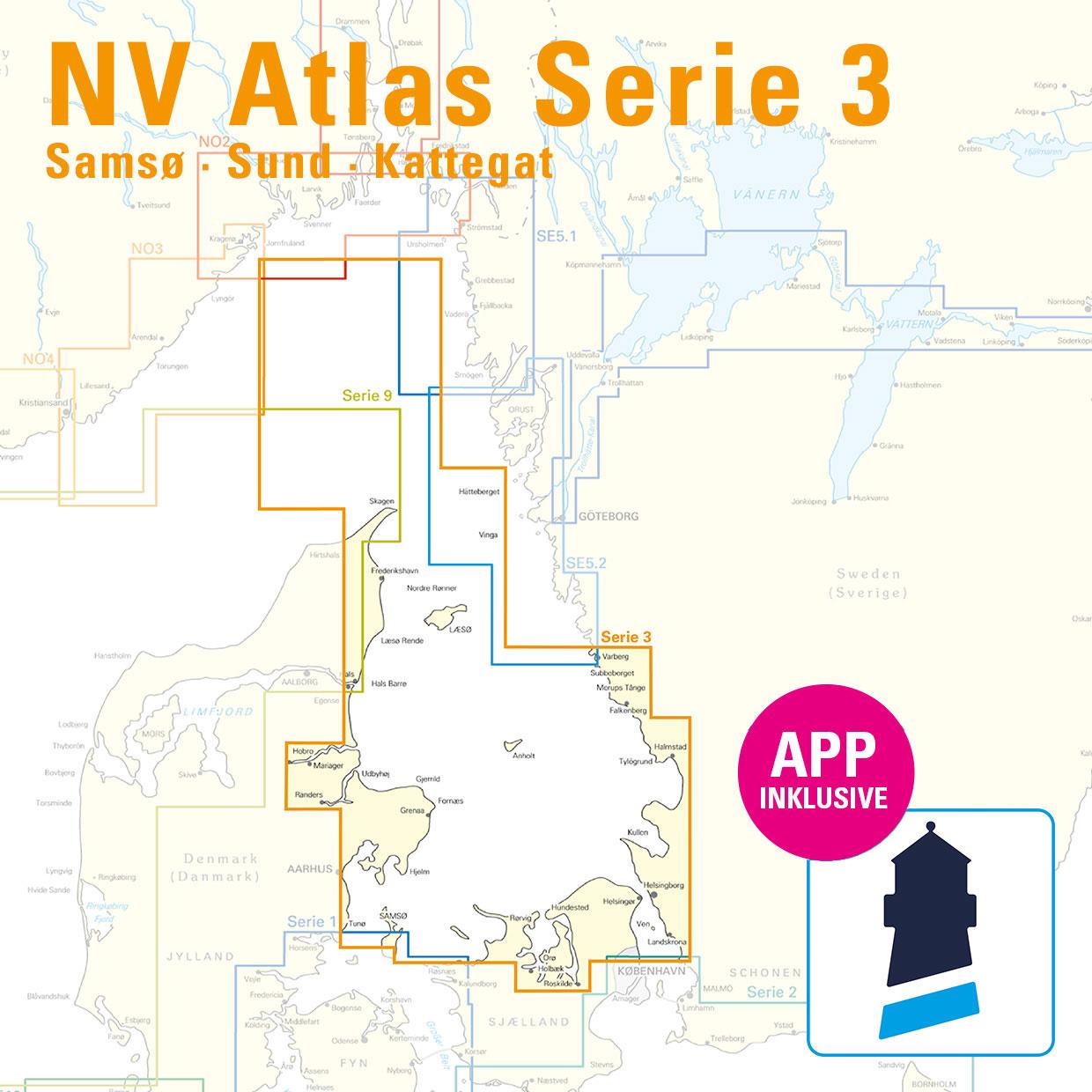 NV Charts Baltic Serie 3 West Denmark - Samsø - Sund - Kattegat
