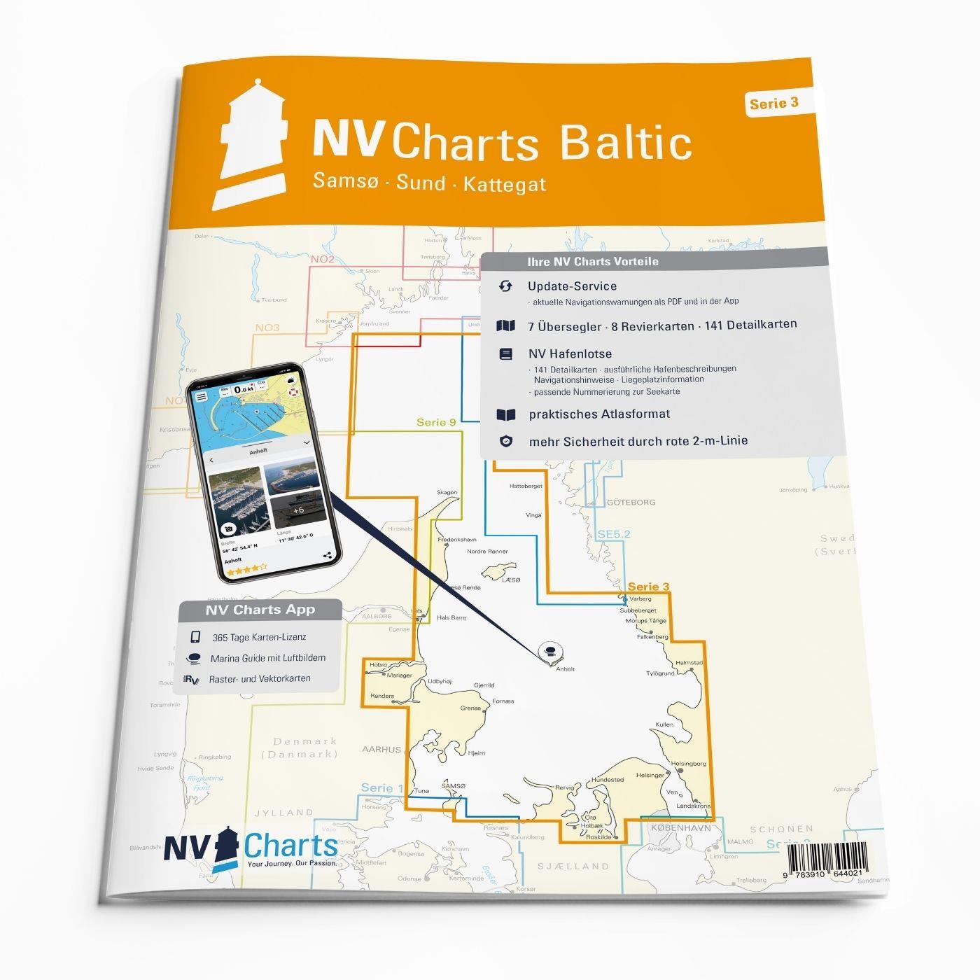 NV Charts Baltic Serie 3 West Denmark - Samsø - Sund - Kattegat