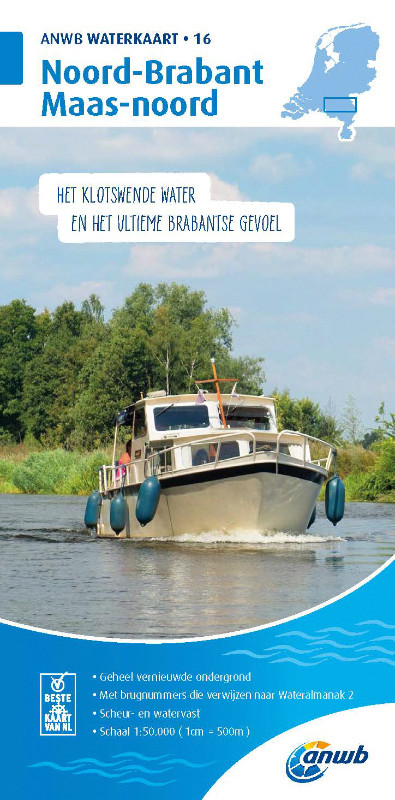 ANWB Waterkaart 16 - Noord-Brabant/Maas-Noord