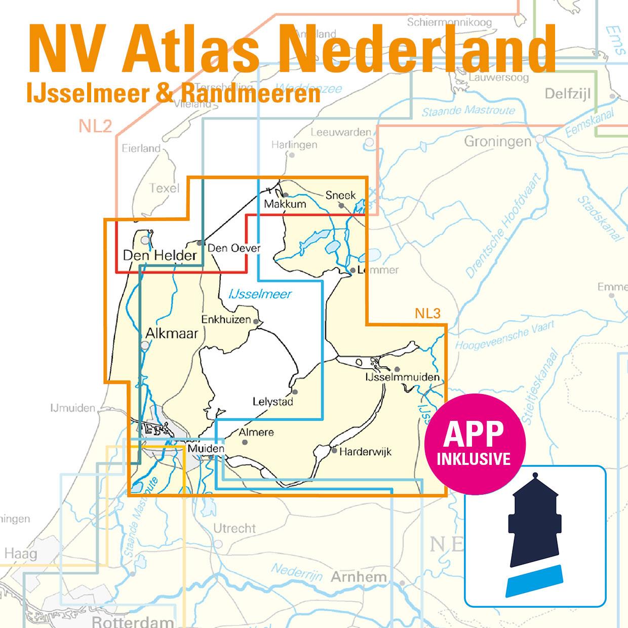 NV Charts Nederland NL3 - IJsselmeer & Randmeeren