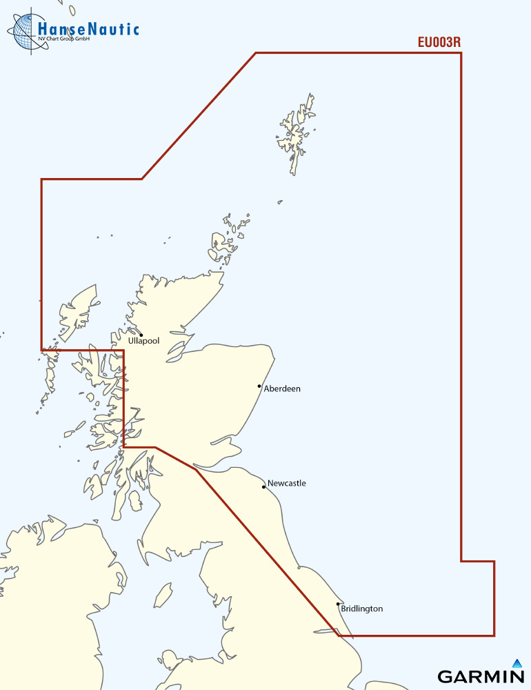 BlueChart Nordsee Schottland - Humber (Great Britain Northeast) g3 XEU003R