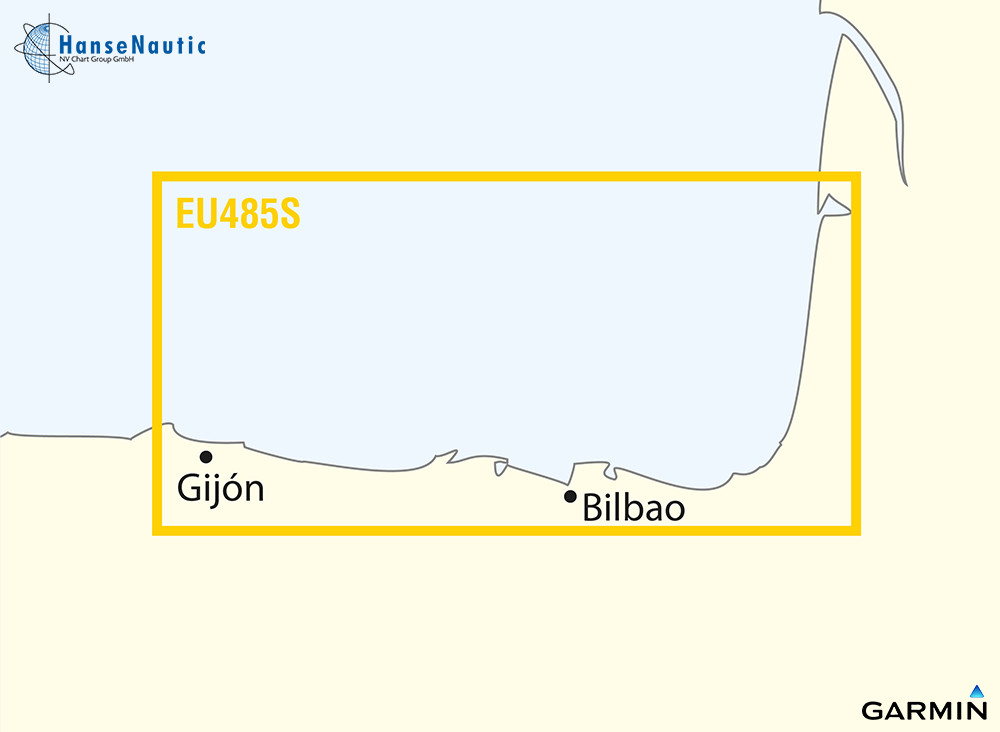 BlueChart Atlantik spanische Biskaya (Fuenterrabia Gijon) g3 Vision VEU485S