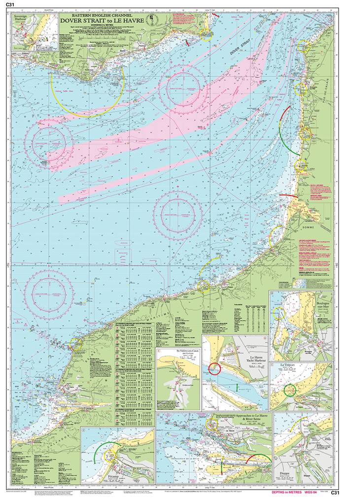 IMRAY CHART C31 Dover Strait to Le Havre