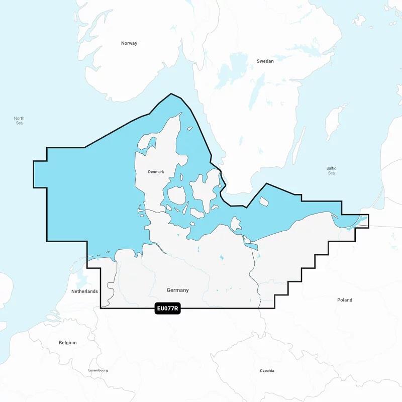Navionics+ EU077 R Dänemark, Norddeutschland und Polen (Küste) Regular 