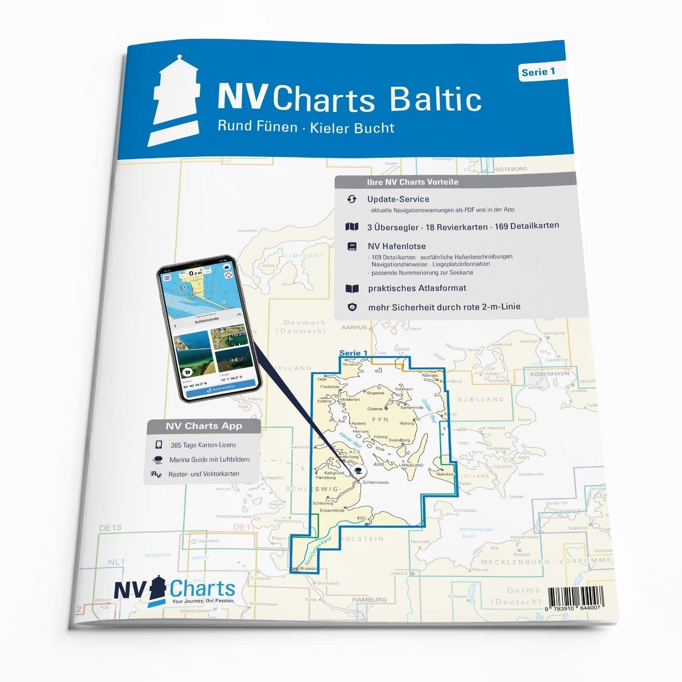 ABO - NV Charts Baltic Serie 1 Rund Fünen-Kieler Bucht