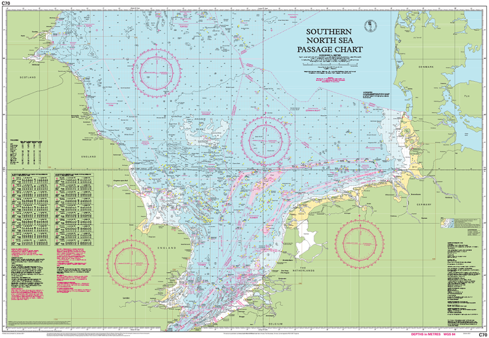 IMRAY CHART C70 Southern North Sea Passage Chart