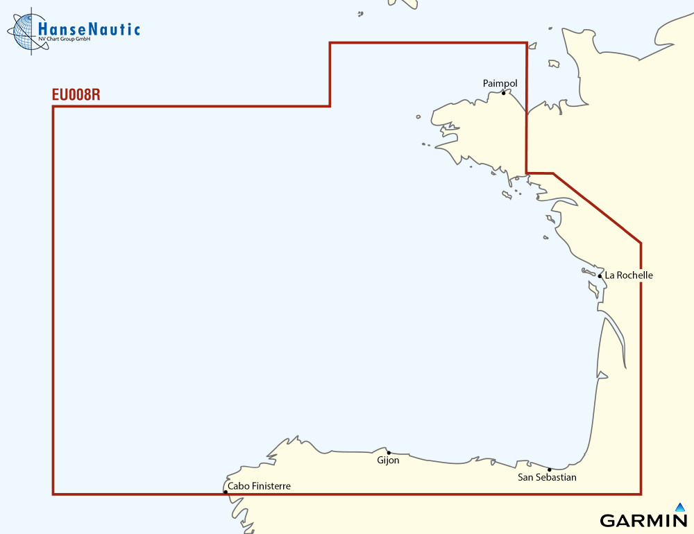 BlueChart Biskaya Bretagne bis Nordspanien g3 XEU008R