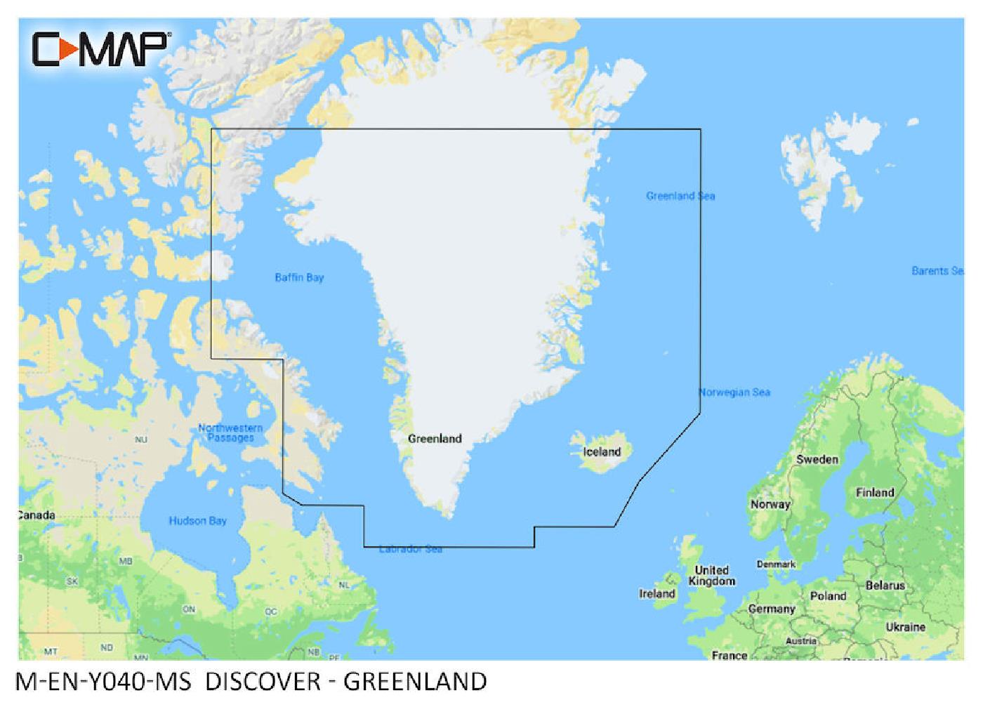 C-MAP Discover Greenland M-EN-Y040-MS