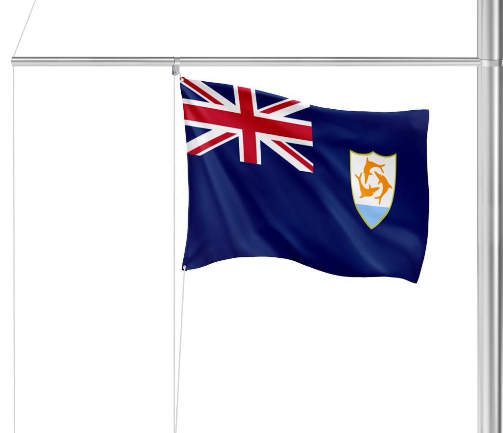 Gastlandvlag Anguilla 30x45cm - Glanzend Polyester