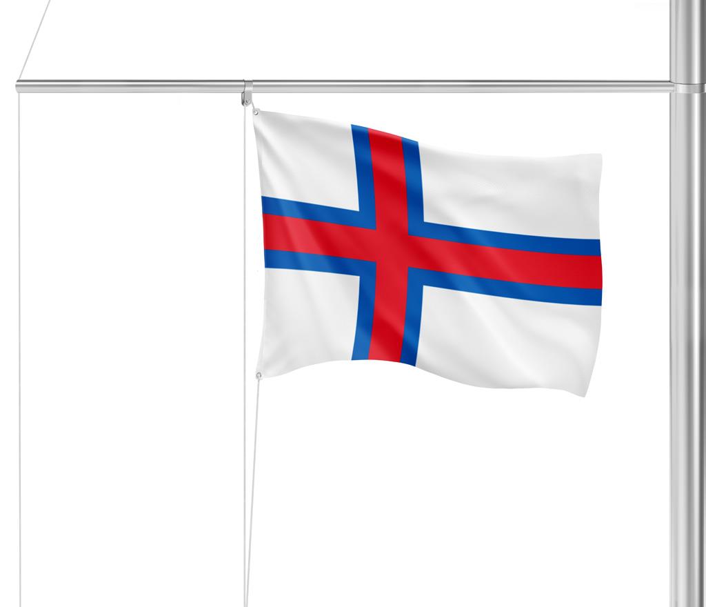 Gastlandvlag Faeröer 20X30cm - Glanzend Polyester -