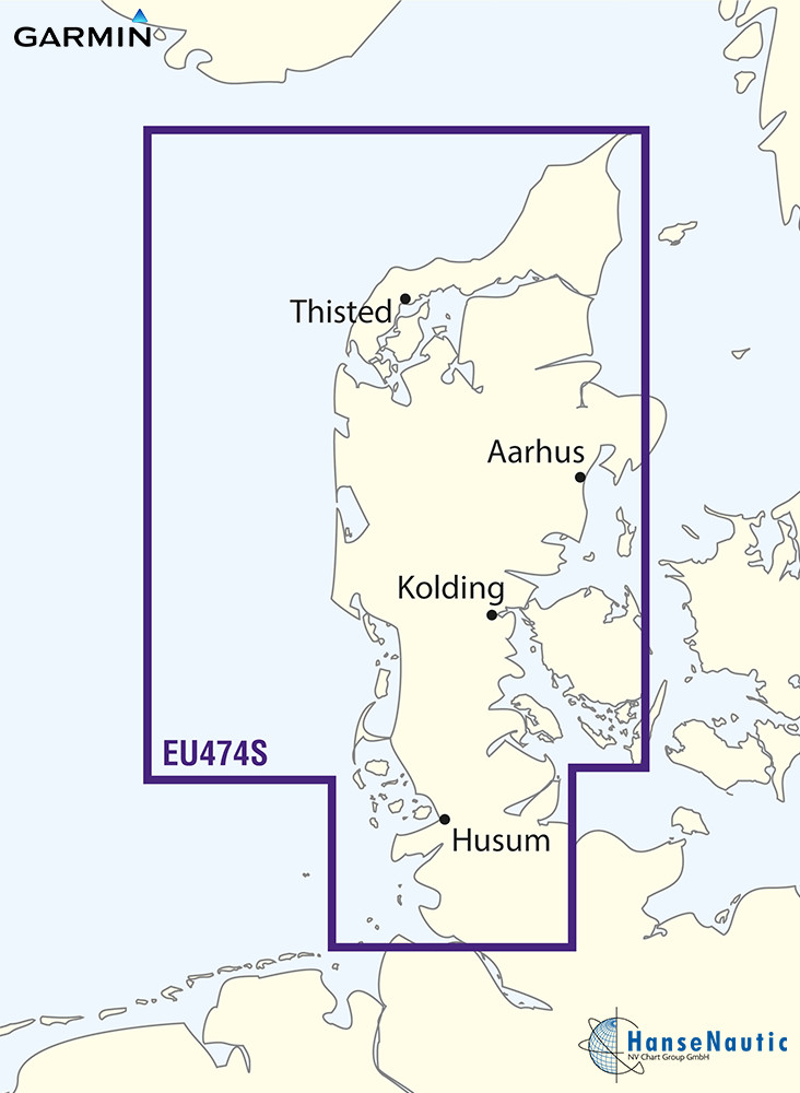BlueChart Jütland (Dänemark) Nordseeküste Elbe-Skagen Ostseeküste Kiel-Fredrikshavn g3 Vision VEU474S