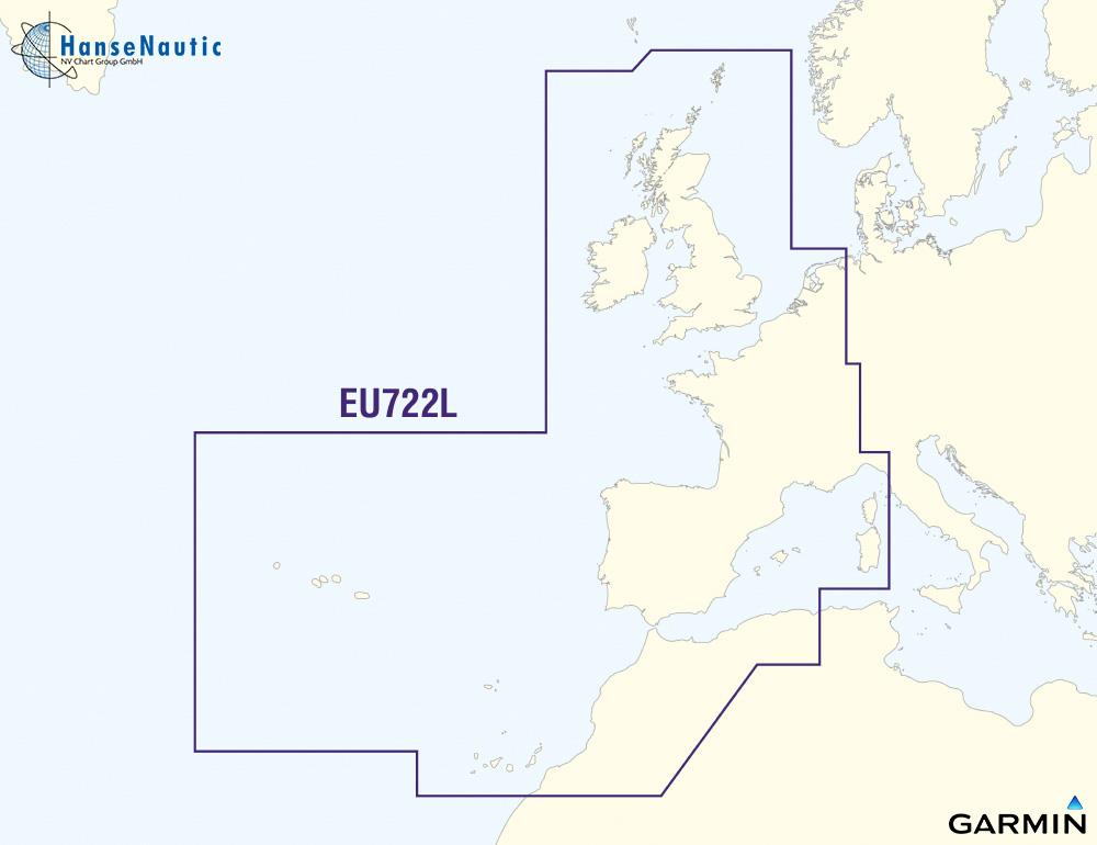 BlueChart Nordsee UK Atlantik (Europe Atlantic Coast) g3Vision VEU722L