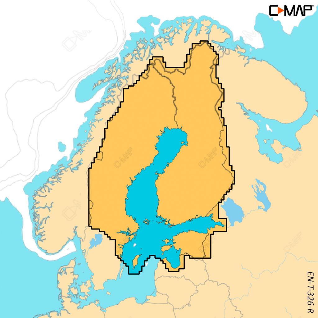 C-MAP Reveal X Finnland, Schweden, Baltikum (Binnengewässer, Ostsee) EN-T-326