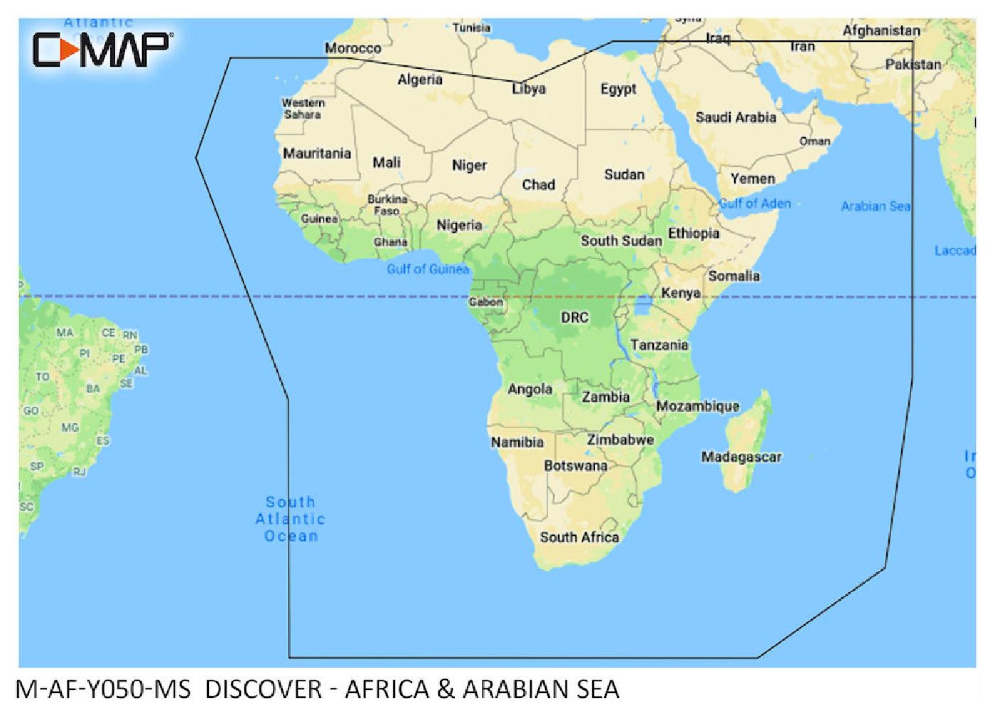 C-MAP Discover Africa  & Arabic Sea M-AF-Y050-MS