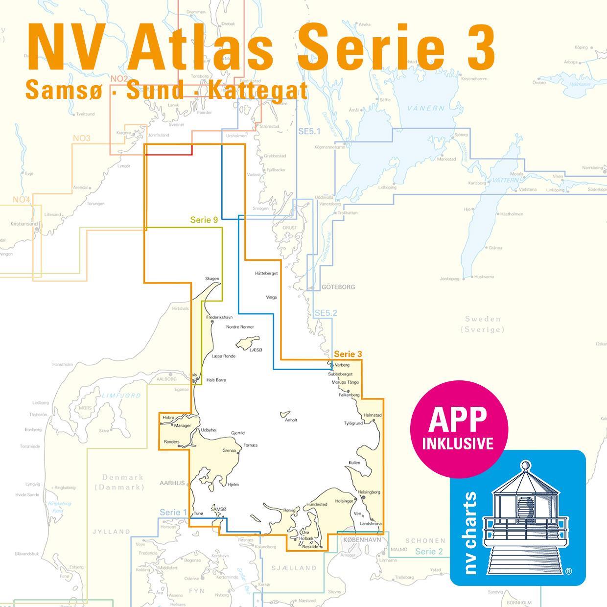 ABO - NV Charts Baltic Serie 3 Plano - Samsø-Sund-Kattegat