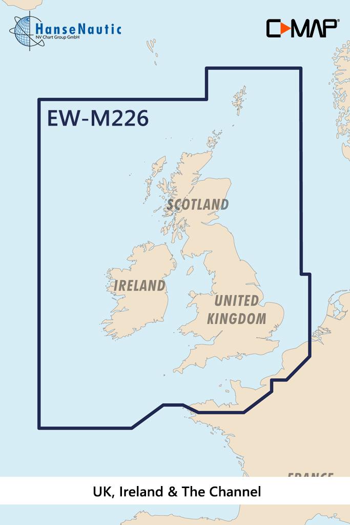C-MAP MAX Wide EW-M226 UK Ireland & The Channel