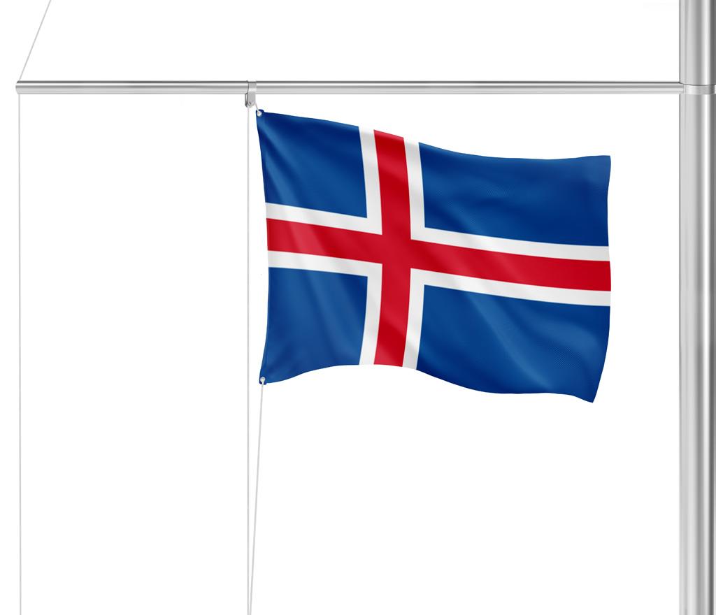 Gastlandvlag IJsland 20X30cm