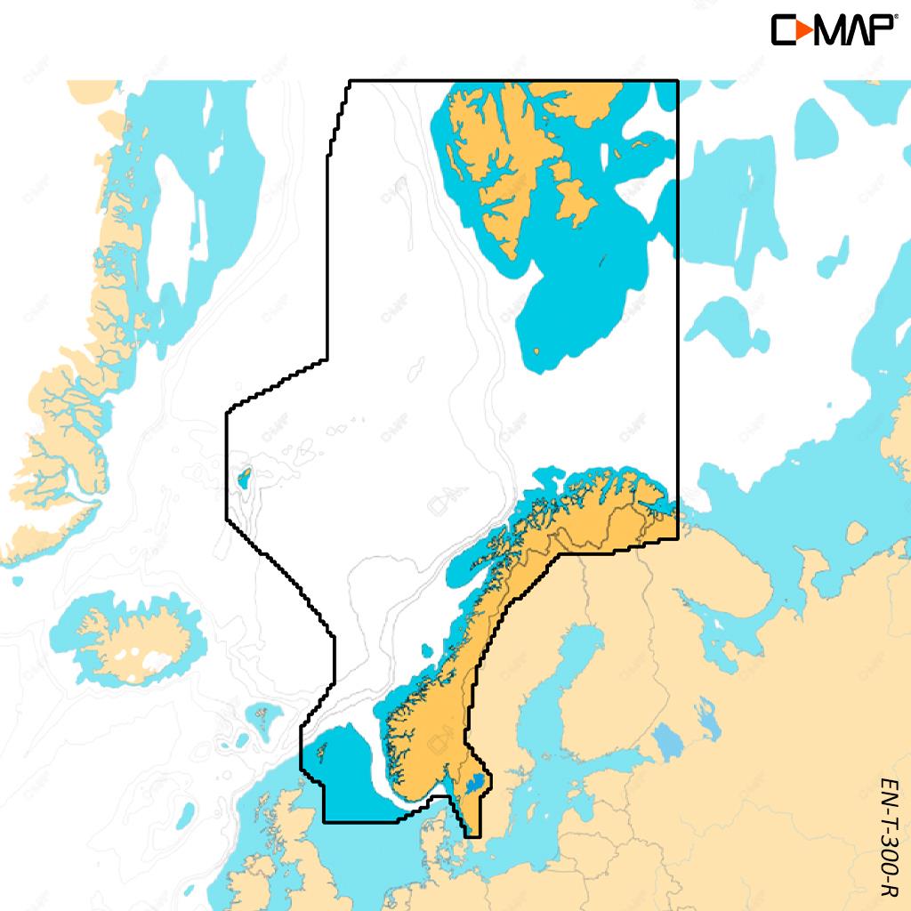 C-MAP Reveal X Nordsee (Dänemark, Schweden, Norwegen) EN-T-300