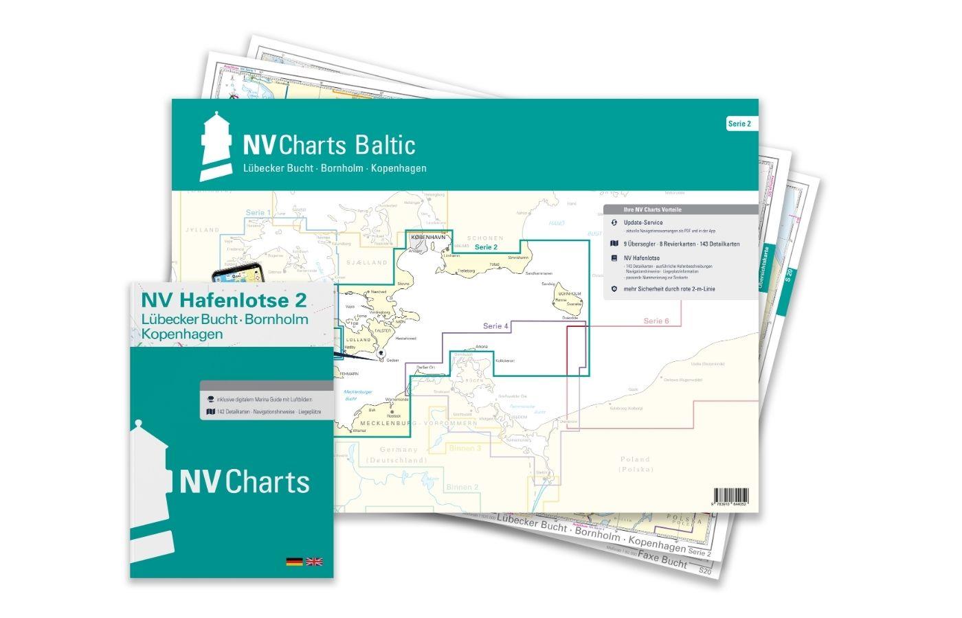 ABO - NV Charts Baltic Serie 2 Lübecker Bucht - Bornholm - Kopenhagen, Plano