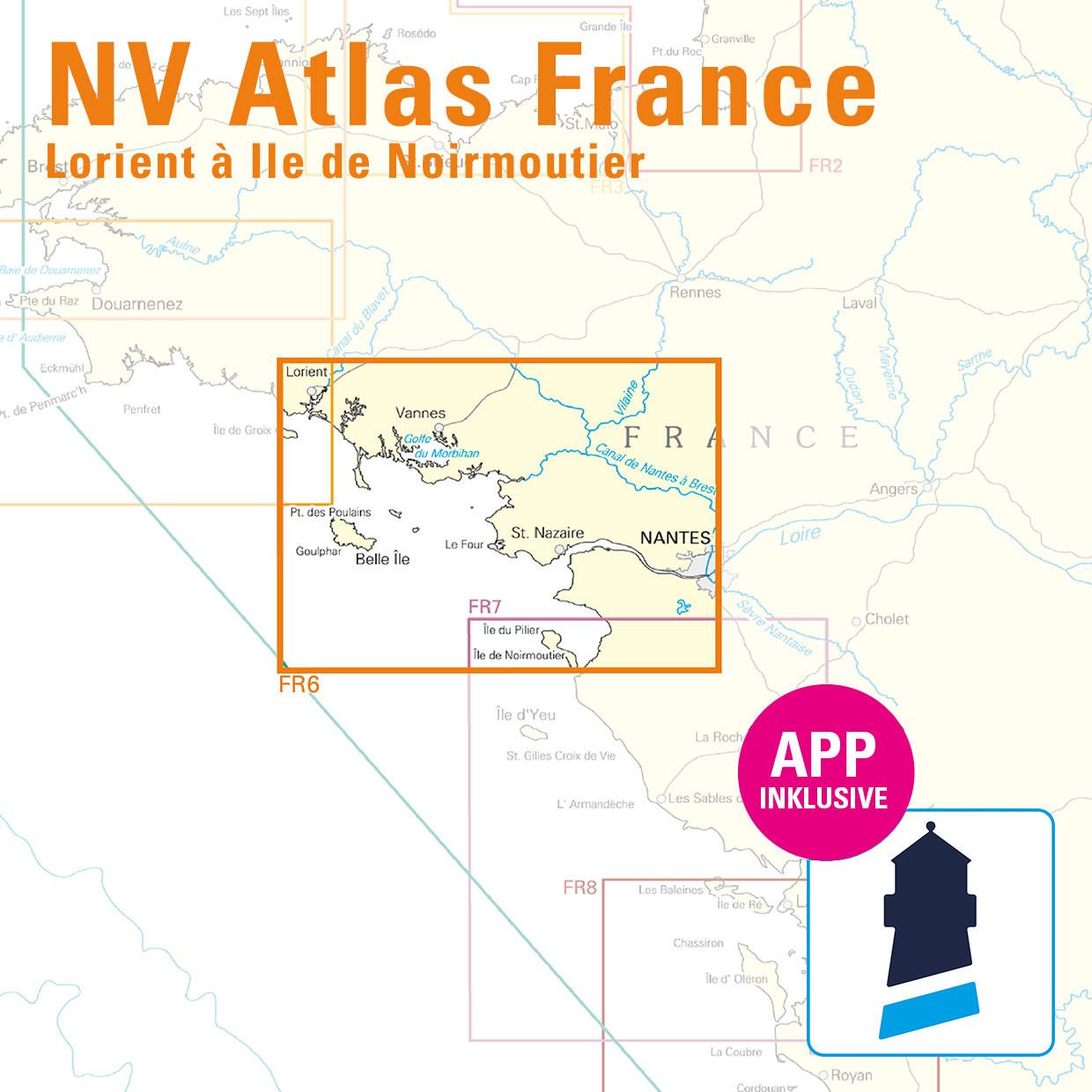 NV Charts France FR6 - Lorient à Île de Noirmoutier - Nantes