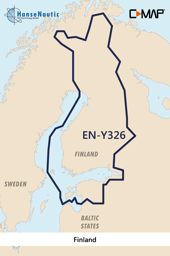 C-MAP Reveal Finnland Binnengewässer (finnische Seen Flüsse u. Kanäle) EN-Y326