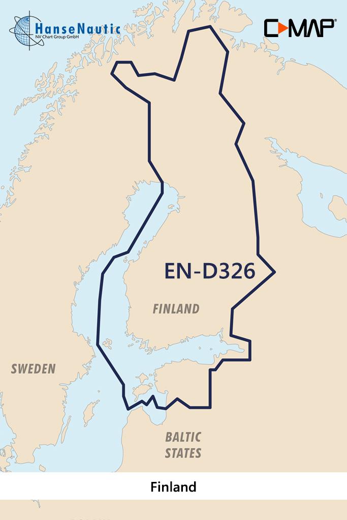 C-MAP 4D MAX+ Wide EN-D326 Finland Lakes