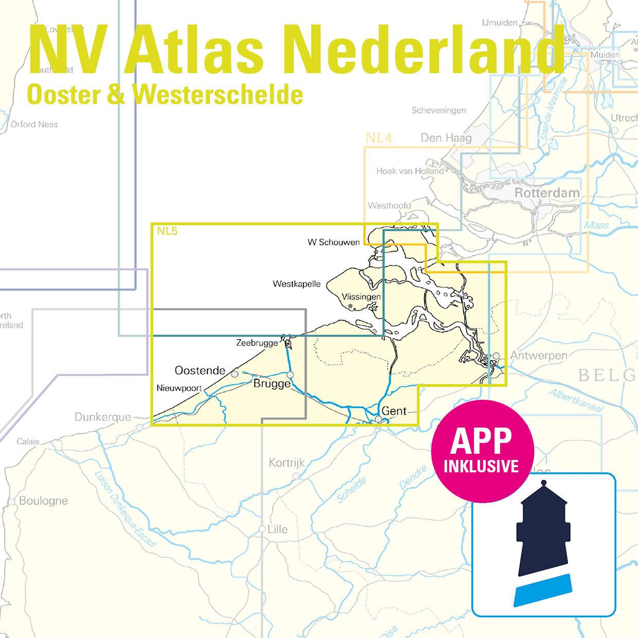NV Charts Nederland NL5 - Ooster & Westerschelde