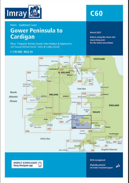 IMRAY CHART C60 Gower Peninsula to Cardigan
